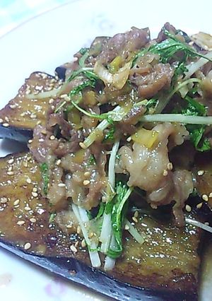 簡単美味しい♪茄子の豚味噌田楽-レシピのメイン写真