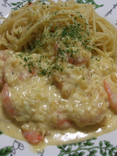 ぺペロンチーノえびマヨパスタ-レシピのメイン写真