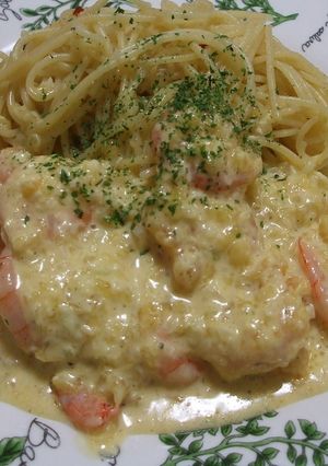 ぺペロンチーノえびマヨパスタ-レシピのメイン写真