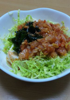 豆腐サラダ(キムチ風味)-レシピのメイン写真
