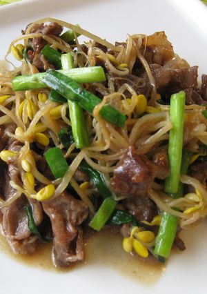 牛肉と豆もやしの甘辛炒め☆-レシピのメイン写真