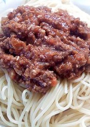 ～春～たけのこたっぷりミートソースパスタ-レシピのメイン写真