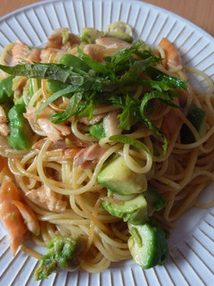 鮭とアボカドの和風パスタ-レシピのメイン写真