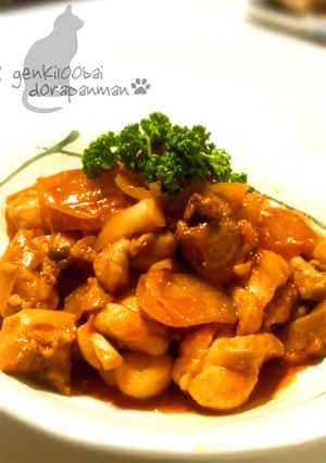 簡単♪楽チン＊鶏肉のケチャップ煮＊-レシピのメイン写真