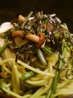 山菜スパゲティ-レシピのメイン写真