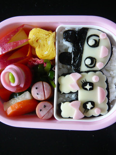 平面なキャラ弁☆まめっち&ラブリっち♡-レシピのメイン写真