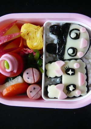 平面なキャラ弁☆まめっち＆ラブリっち♡-レシピのメイン写真