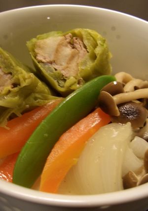 豚小間肉と車麩のロールキャベツ-レシピのメイン写真