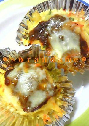 ☆お手軽ポテサラカレー焼き☆-レシピのメイン写真