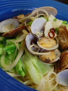 春キャベツとアサリのボンゴレビアンコ-レシピのメイン写真