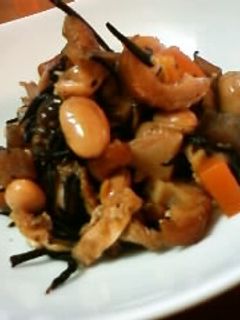 圧力鍋でひじきの煮物-レシピのメイン写真