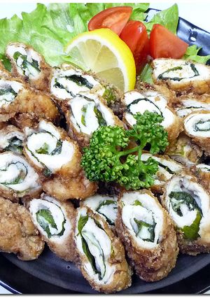 鶏ささみ ♪ 紫蘇チーズ ♪ 巻き-レシピのメイン写真