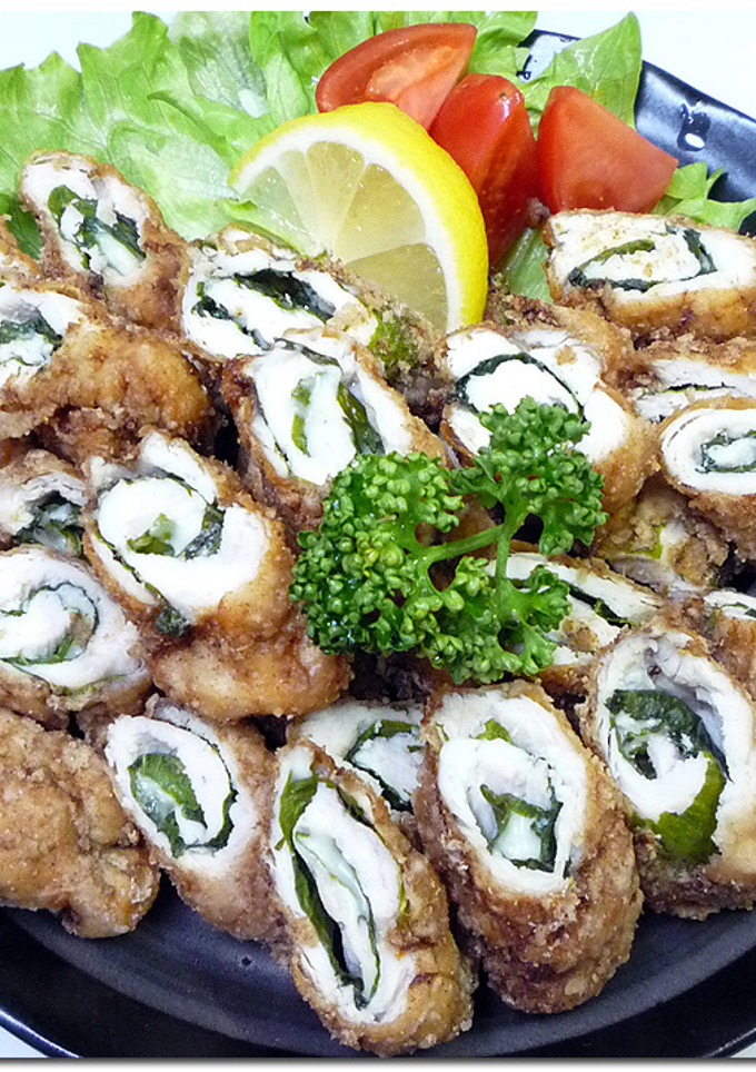 鶏ささみ ♪ 紫蘇チーズ ♪ 巻き-レシピのメイン写真