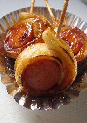 お弁当に♪ちくわウインナー巻き-レシピのメイン写真
