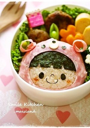 うさぎ頭巾の女の子*キャラ弁-レシピのメイン写真