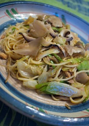 ザーサイ&ツナのピリ辛!レタスパスタ-レシピのメイン写真