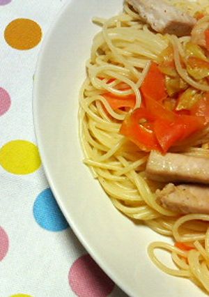 焼肉味✿かじきとたくさん野菜の❀パスタ✿-レシピのメイン写真