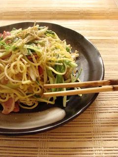 梅風味やきそば-レシピのメイン写真
