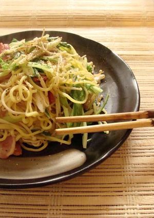 梅風味やきそば-レシピのメイン写真