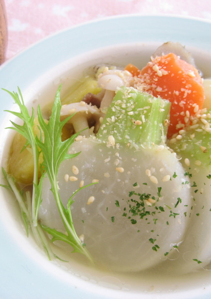 夢ﾁｬﾝの＊根菜と豚ﾊﾞﾗ和風スープ-レシピのメイン写真