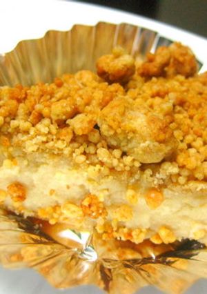 豆腐チーズケーキ☆クランブルのせ-レシピのメイン写真
