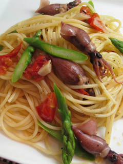 ほたるいかとトマトのスパゲッティ♪-レシピのメイン写真