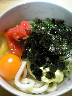 簡単♪早業♪釜玉明太うどん★-レシピのメイン写真