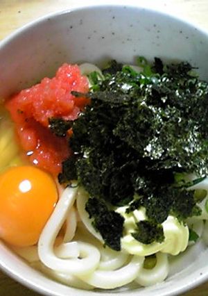簡単♪早業♪釜玉明太うどん★-レシピのメイン写真