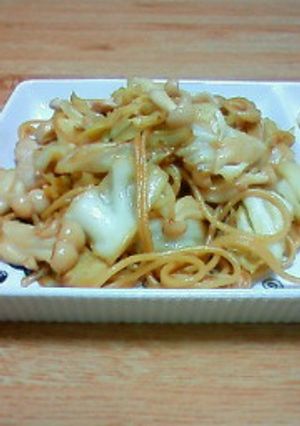 冷蔵庫の余り物☆キャベツと鶏肉の和パスタ-レシピのメイン写真