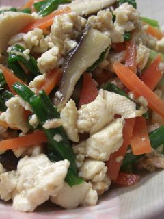 ✿わけぎの炒り豆腐✿-レシピのメイン写真