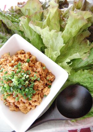 納豆豆腐のもりもりサラダ包み-レシピのメイン写真