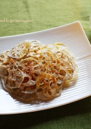 ほんのりマヨ風味の蓮根チップス☆-レシピのメイン写真