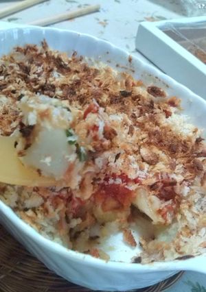 完了期☆ザクザクポテトグラタン（ピザ味）-レシピのメイン写真