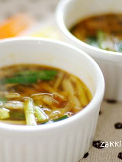 食べ終わったカレーの鍋でまさかのスープ!-レシピのメイン写真