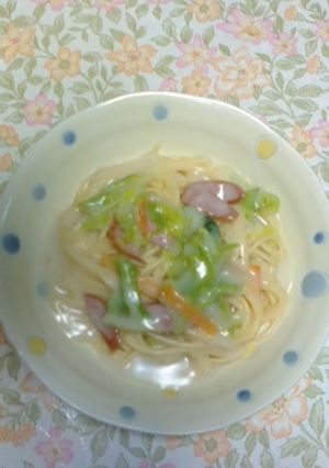 簡単クリームパスタ-レシピのメイン写真