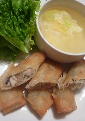 ☆一石二鳥♪簡単春巻き＆スープ☆-レシピのメイン写真