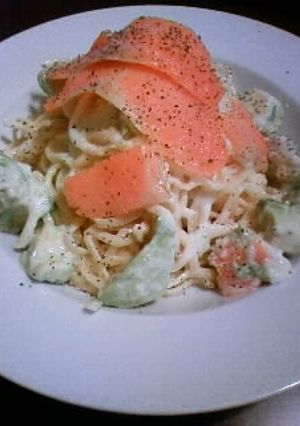 簡単和えるだけ☆アボカドのクリームパスタ-レシピのメイン写真