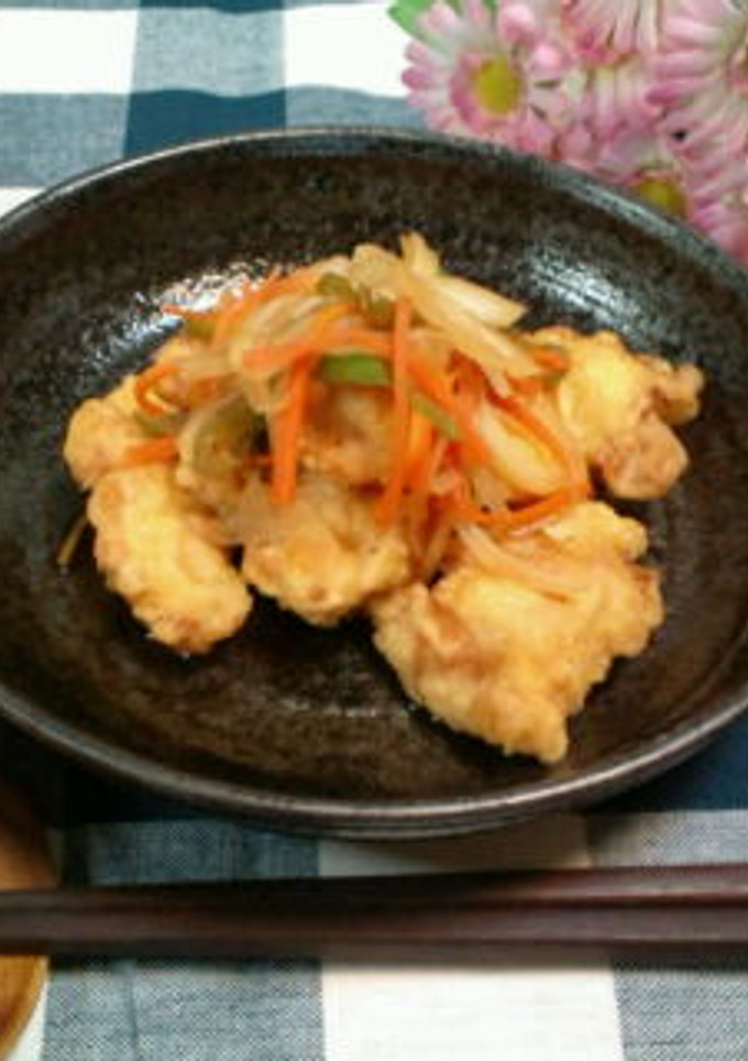お子様もOK！野菜と唐揚げの南蛮漬け-レシピのメイン写真