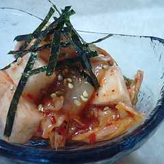 รูปของ 長いもとキムチの胡麻風味和え