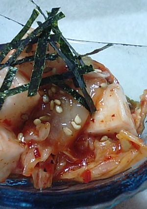 長いもとキムチの胡麻風味和え-レシピのメイン写真