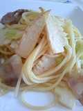 豚とたけのこの和風味噌パスタ