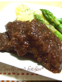 簡単♪『牛肉のウスターソース煮込み』-レシピのメイン写真