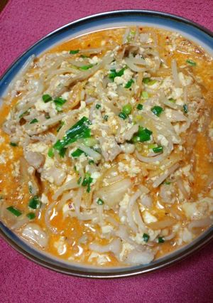 簡単ウマウマ豚キムチ豆腐-レシピのメイン写真