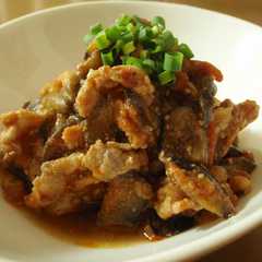 A picture of 豚肉となすのトマト味噌炒め.