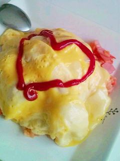 卵1つでオムライス-レシピのメイン写真