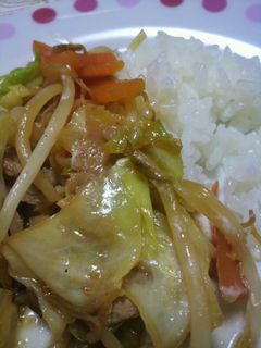 *簡単(^^)野菜炒め丼*-レシピのメイン写真