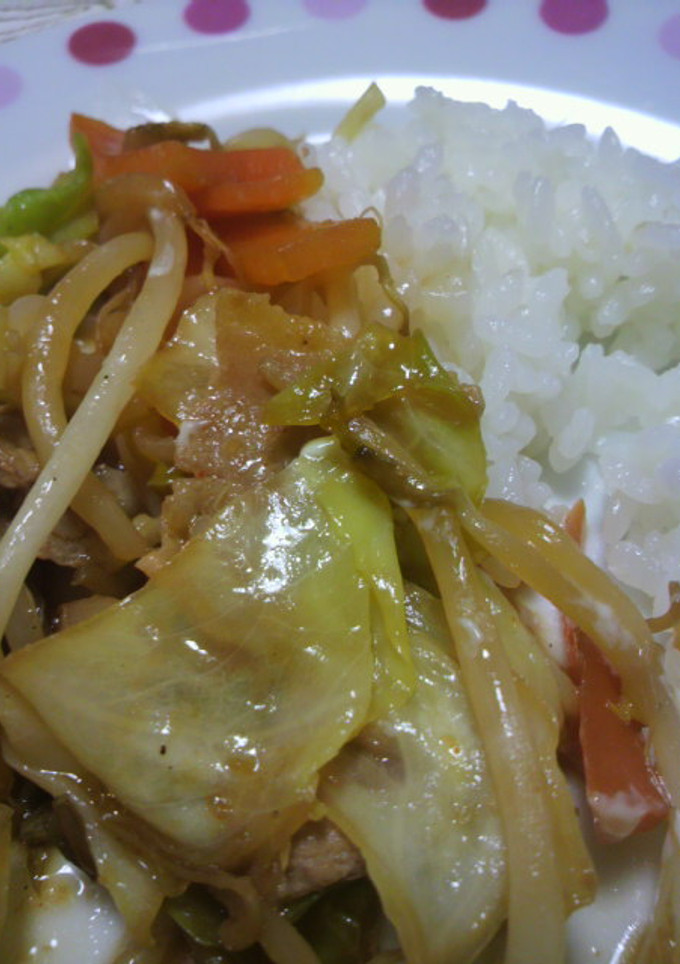 ＊簡単(^^)野菜炒め丼＊-レシピのメイン写真