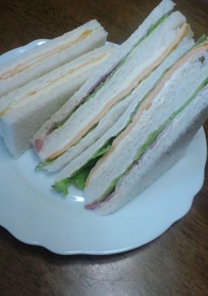 ♪薄焼き卵のサンドイッチ♪-レシピのメイン写真