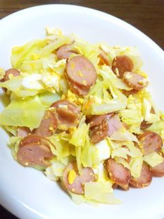 ウインナーとキャベツの卵サラダ-レシピのメイン写真