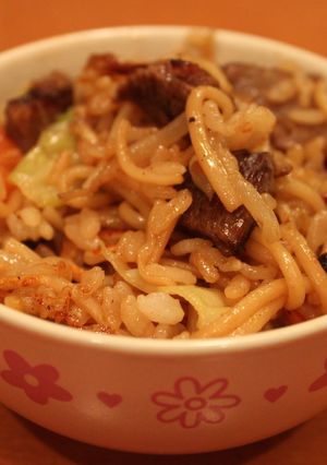 +焼肉のしめに☆そばめし+-レシピのメイン写真